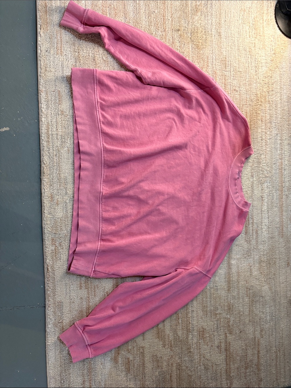 Old Navy Pink Cropped Crewneck Sweatshirt